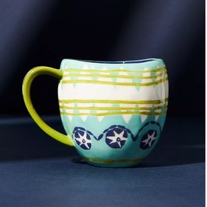 New in Box SOLD OUT Anthropologie Nyla Handpainted Blue Sky / Ciel Mug Cup